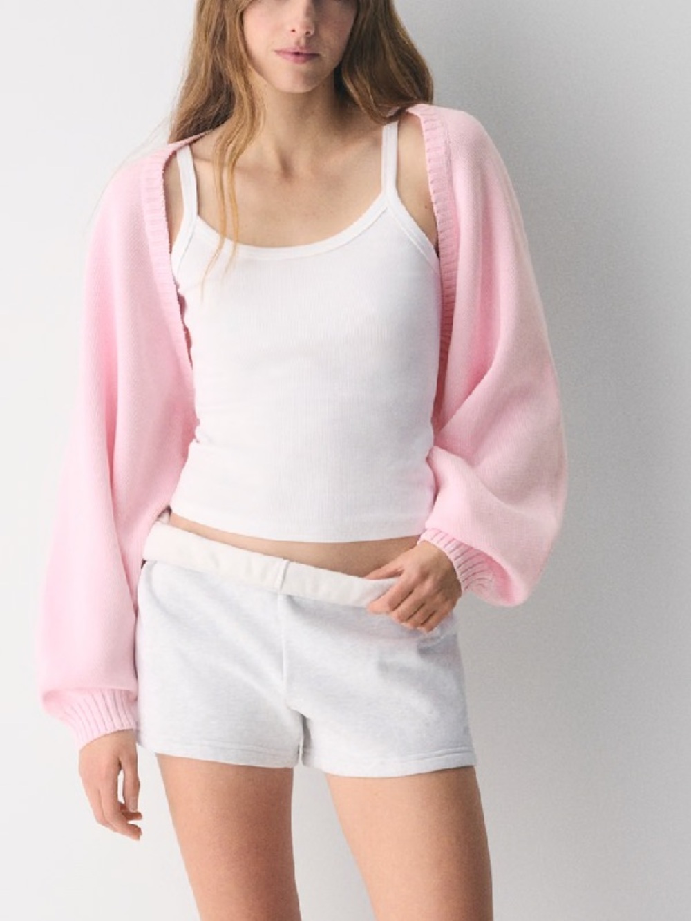 Aritzia Pink Gramercy Shrug Cardigan - Picture 3 of 5